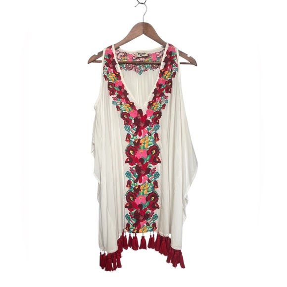 Show Me Your Mumu Jaden Tunic Embroidery Open Shoulder  dress - Picture 6 of 13